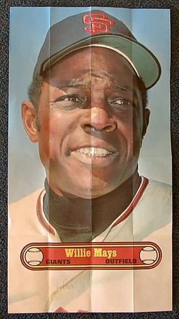 72TP 1972 Topps Poster 17 Mays